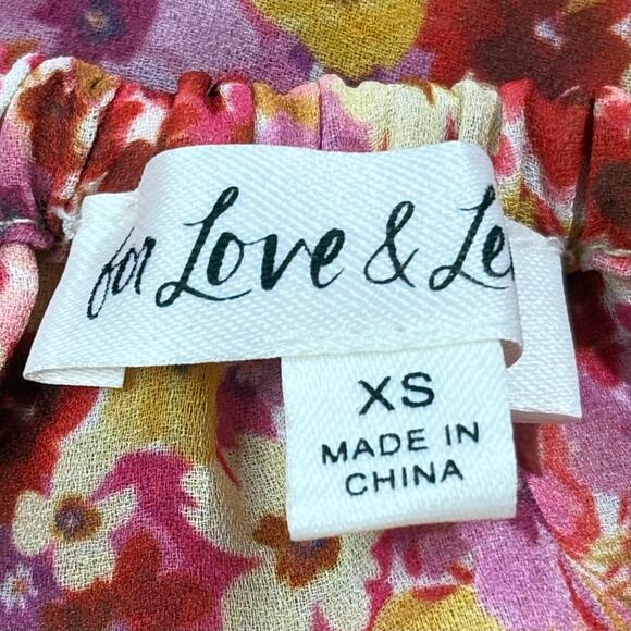 For Love & Lemons Felicia Floral Midi Dress Size XS - Picture 6 of 7